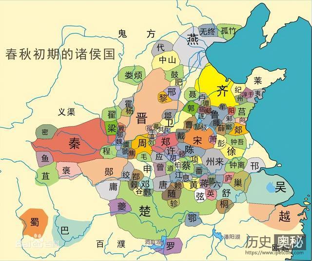 春秋时期总共有多少个国家