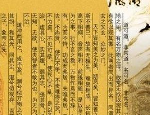 《道德经》代表中国纯粹哲学